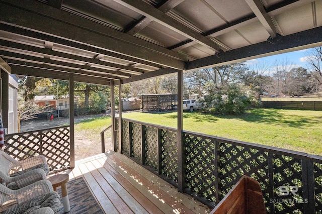 30577 Baldwin St, Perdido Beach, AL 36530 - view of wooden terrace