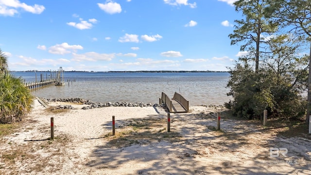 30577 Baldwin St, Perdido Beach, AL 36530 - water view featuring a dock