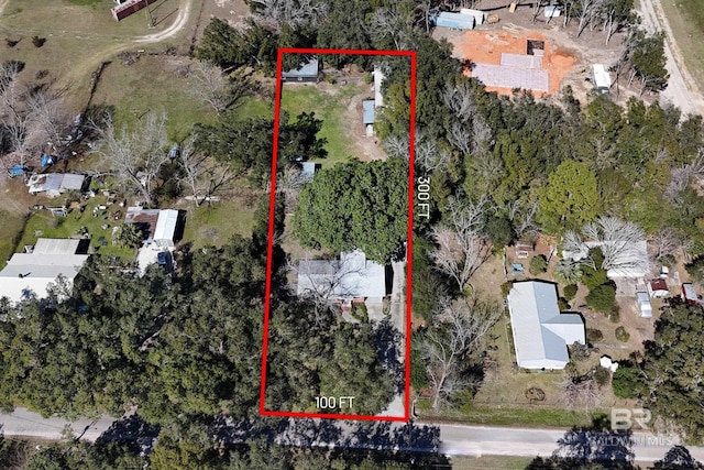 30577 Baldwin St, Perdido Beach, AL 36530 - aerial overview of property's location featuring property parcel outlined