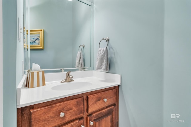 bathroom featuring vanity