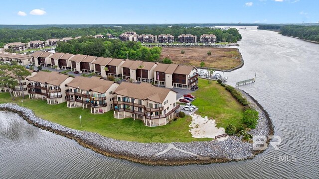 bird's eye view of a large body of water