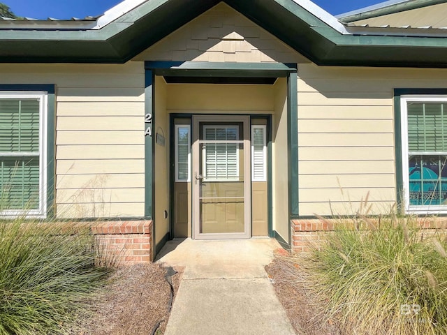 view of entrance to property