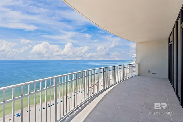 533 E Beach Blvd Unit 1905, Gulf Shores, AL 36542 - balcony featuring view of water and beach