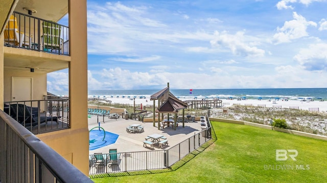 24132 Perdido Beach Blvd Unit 1011, Orange Beach, AL 36561 - water view featuring nearby beach