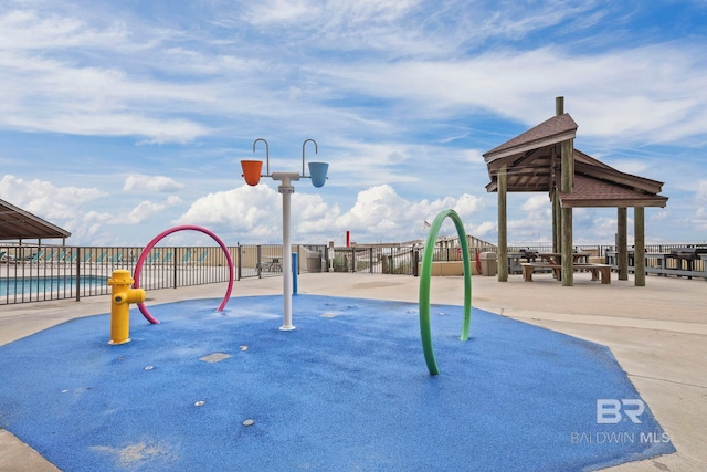 24132 Perdido Beach Blvd Unit 1011, Orange Beach, AL 36561 - view of play area with fence and a gazebo