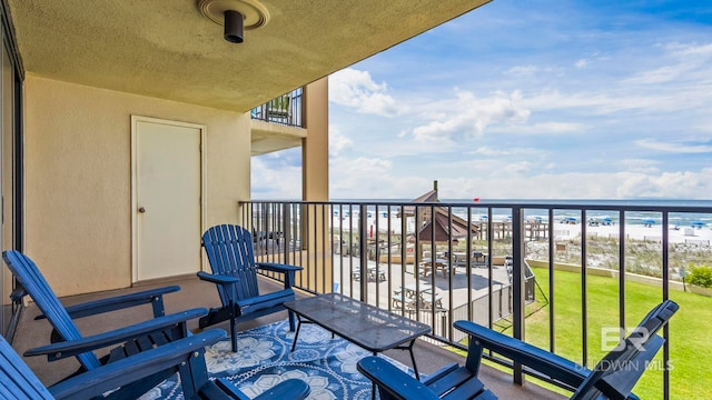 24132 Perdido Beach Blvd Unit 1011, Orange Beach, AL 36561 - balcony featuring view of water and beach