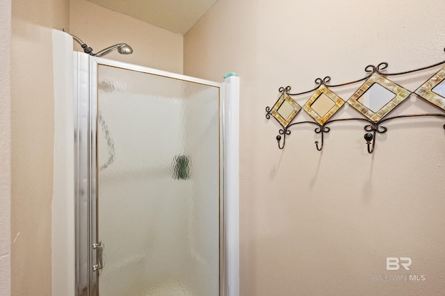 bathroom with walk in shower