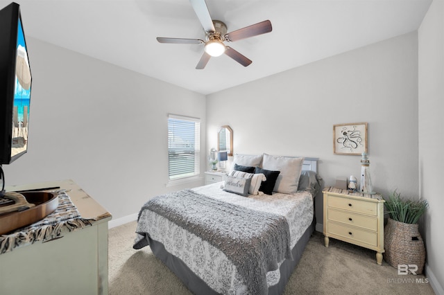 9365 Eiland Dr, Foley, AL 36535 - carpeted bedroom with baseboards and a ceiling fan