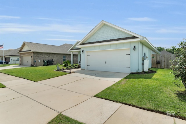 9365 Eiland Dr, Foley, AL 36535 - single story home with board and batten siding, concrete driveway, and brick siding