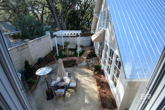 view of patio