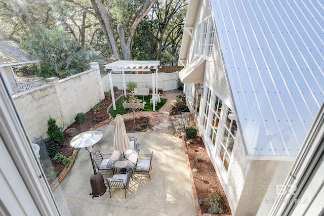 view of patio