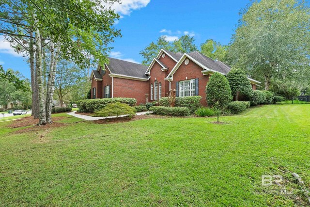 exterior space with a front yard