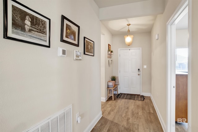 interior space featuring light hardwood / wood-style floors