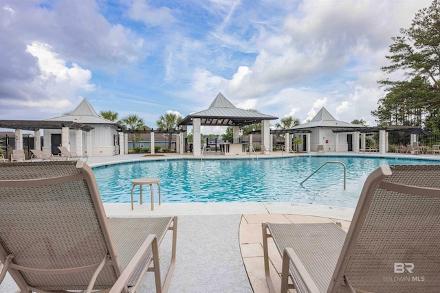 394 Haise Ln, Gulf Shores, AL 36542 - community pool featuring a gazebo