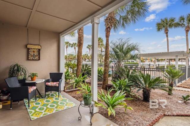 view of sunroom