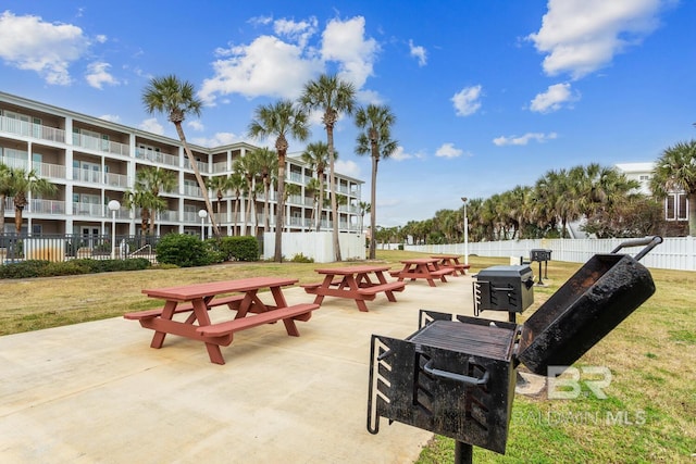 surrounding community featuring a lawn