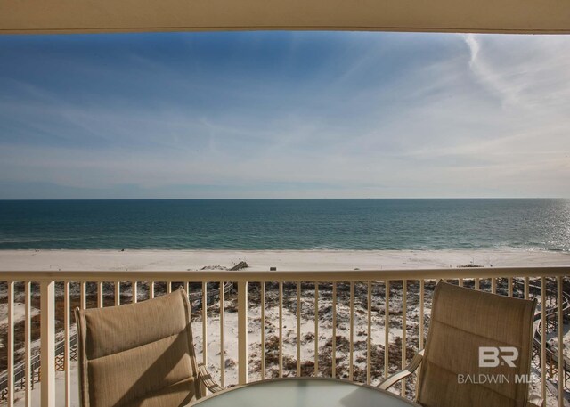 527 Beach Club Trl Unit C1006, Gulf Shores, AL 36542 - balcony with a beach view and a water view