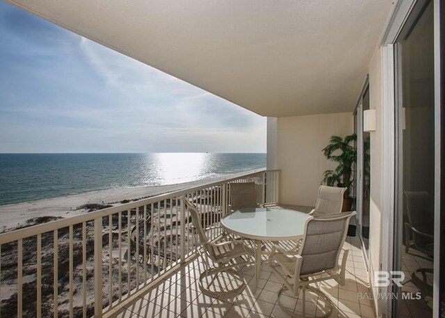 527 Beach Club Trl Unit C1006, Gulf Shores, AL 36542 - balcony with a beach view and a water view