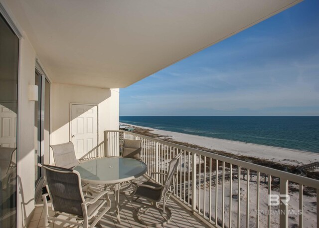 527 Beach Club Trl Unit C1006, Gulf Shores, AL 36542 - balcony with a view of the beach and a water view