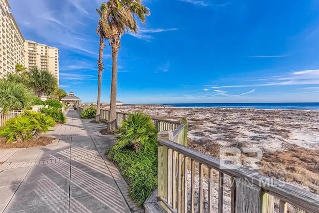 527 Beach Club Trl Unit C1006, Gulf Shores, AL 36542 - view of water feature featuring a beach view and a gazebo