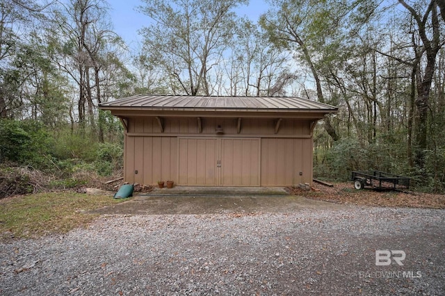 view of outbuilding featuring an outdoor structure