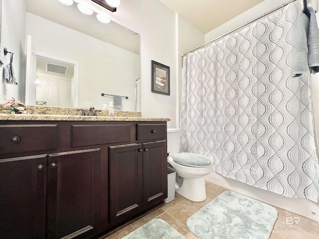 14775 Sonoma Blvd, Silverhill, AL 36576 - bathroom featuring vanity, tile patterned floors, toilet, and visible vents