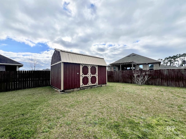 14775 Sonoma Blvd, Silverhill, AL 36576 - view of shed featuring a fenced backyard
