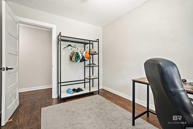 521 Parkwood Ave, Daphne, AL 36526 - home office featuring baseboards and wood finished floors
