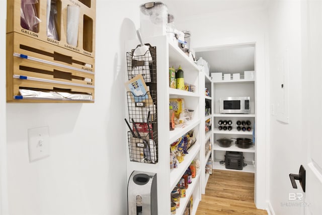 view of storage area