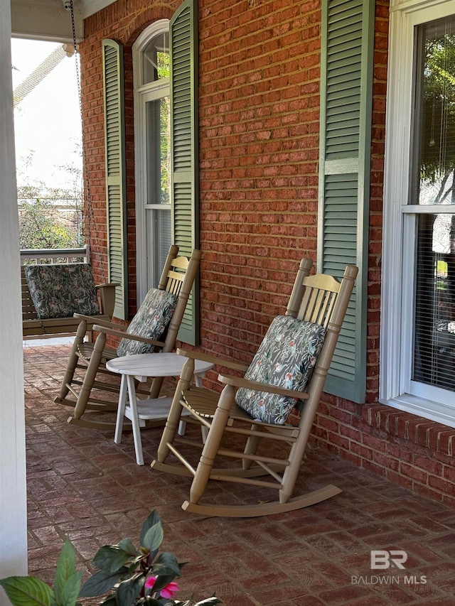 view of patio / terrace with covered porch