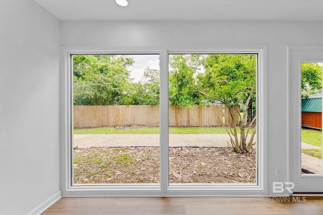 18 Rollins Pl, Atmore, AL 36502 - doorway with wood finished floors