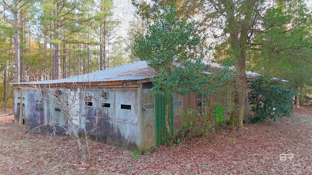 view of outdoor structure