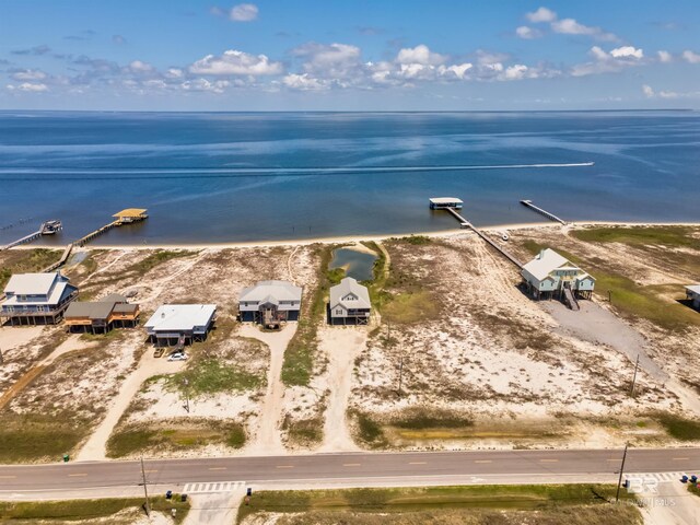 2802 Bienville Blvd, Dauphin Island, AL 36528 - drone / aerial view featuring a water view