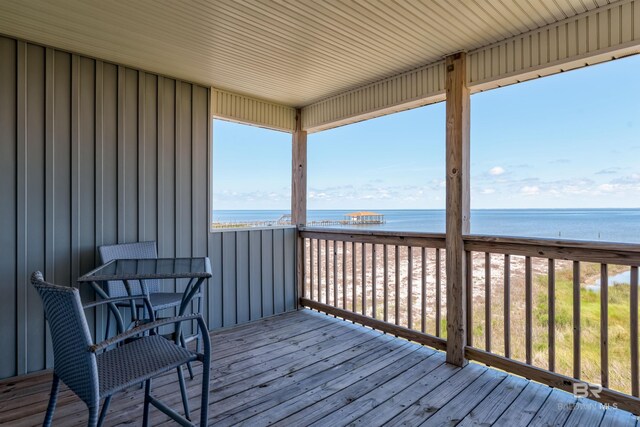 2802 Bienville Blvd, Dauphin Island, AL 36528 - deck featuring a water view