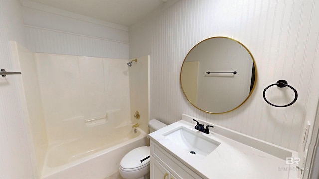 7770 Simmons Dr, Foley, AL 36535 - bathroom with toilet, vanity, and shower / washtub combination