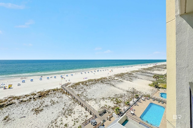 water view with a beach view