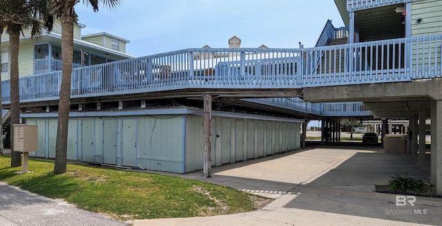 view of home's community with a deck