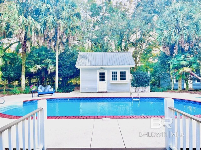 19744 County Road 9, Silverhill, AL 36576 - view of pool with a patio area and an outdoor structure