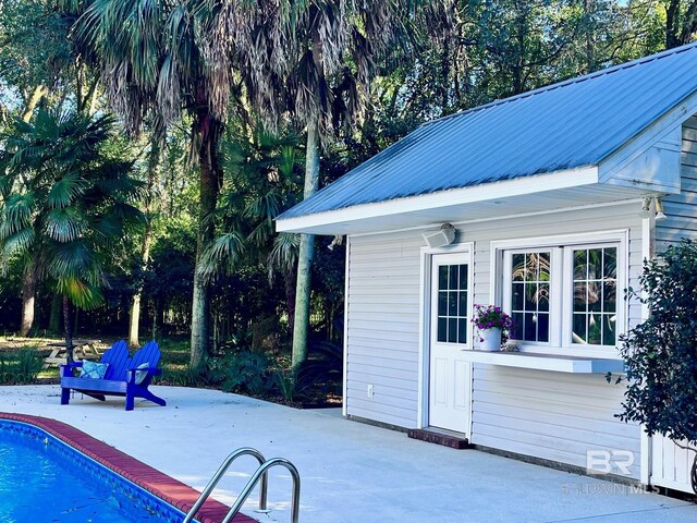 19744 County Road 9, Silverhill, AL 36576 - view of pool featuring a diving board and a patio area