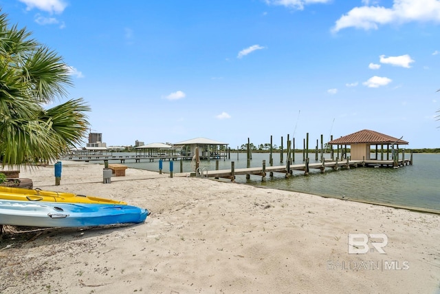 28452 Ono Blvd, Orange Beach, AL 36561 - dock with a water view and a gazebo