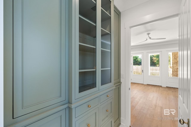 interior space featuring light hardwood / wood-style floors