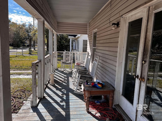 view of deck