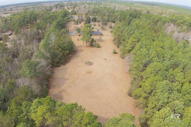 aerial view with a view of trees