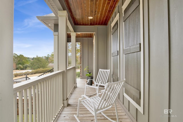 view of balcony