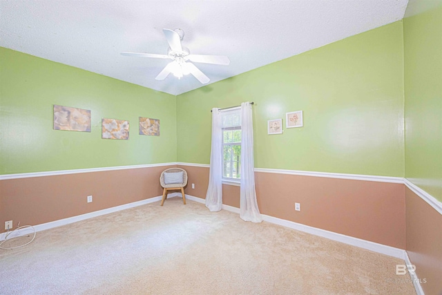 209 Montclair Loop, Daphne, AL 36526 - empty room with carpet, a ceiling fan, baseboards, and a textured ceiling