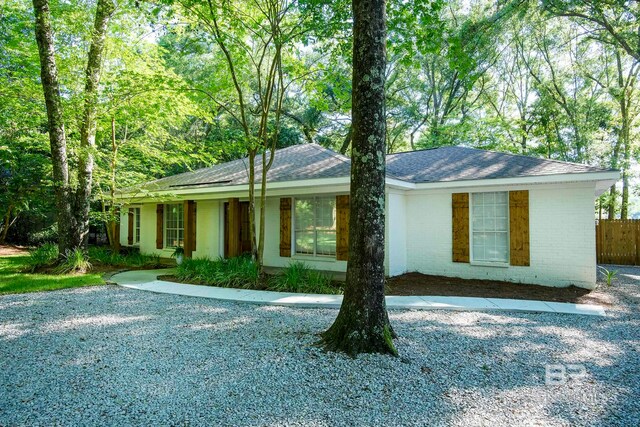 view of ranch-style home