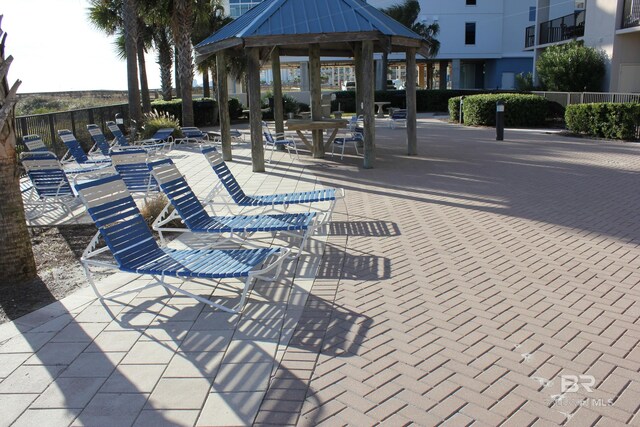 view of property's community featuring a gazebo