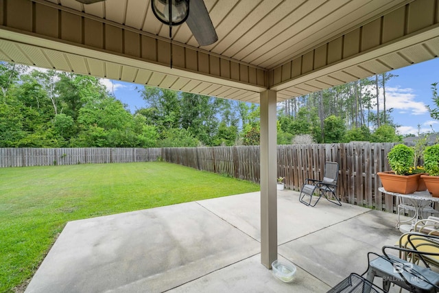 3931 Langley Ave, Foley, AL 36535 - fenced backyard featuring a patio area