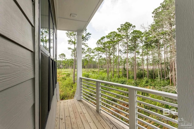 view of balcony