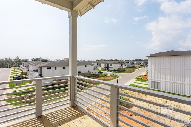 deck featuring a residential view